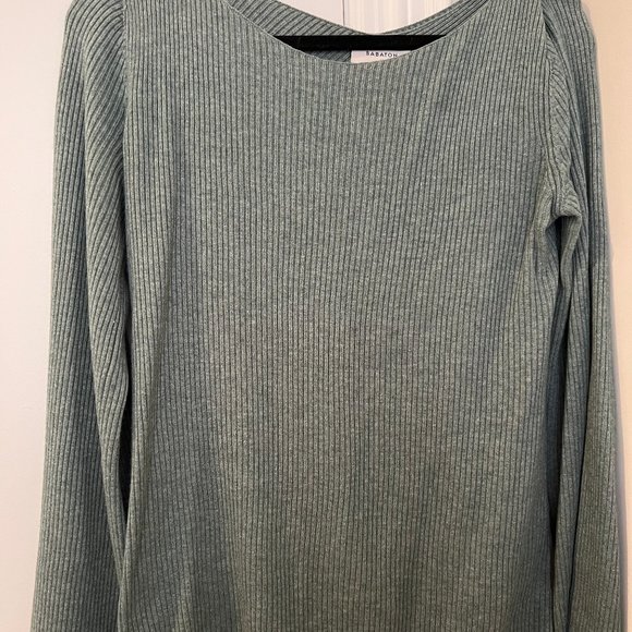 NWOT Aritzia Babaton Kitano Sweater in Heather Lily Pad - Picture 2 of 5
